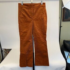 J Crew Orange Tarnish Corduroy Pants Size 00